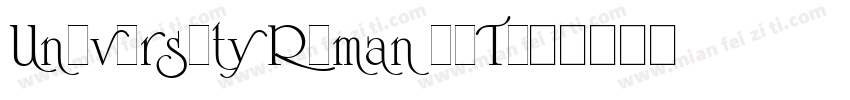 University Roman LET字体转换